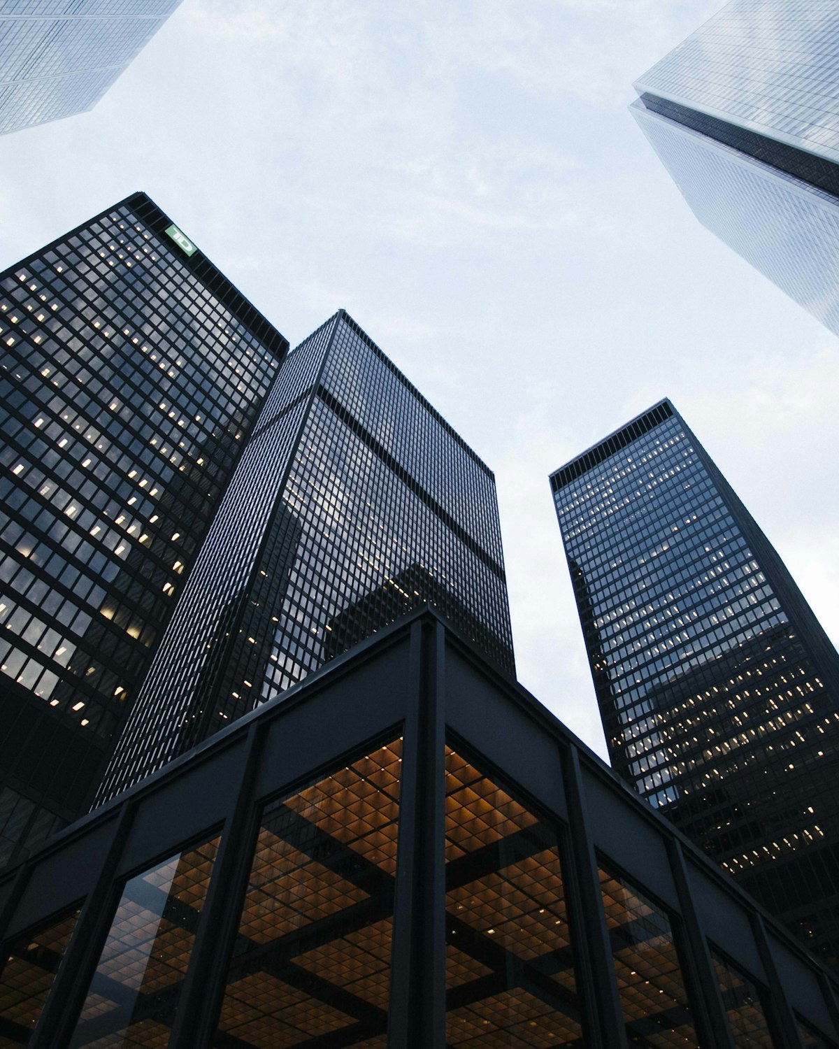 Manchester office towers against the skyline